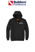 Heavyweight Full-Zip Hooded Sweatshirt with Thermal Lining
