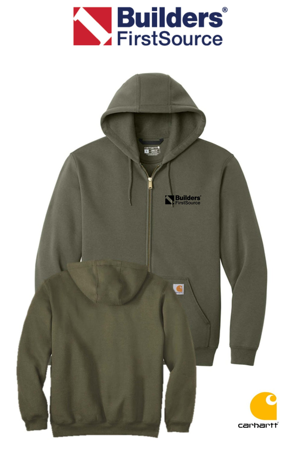 Carhartt® Midweight Hooded Zip-Front Sweatshirt