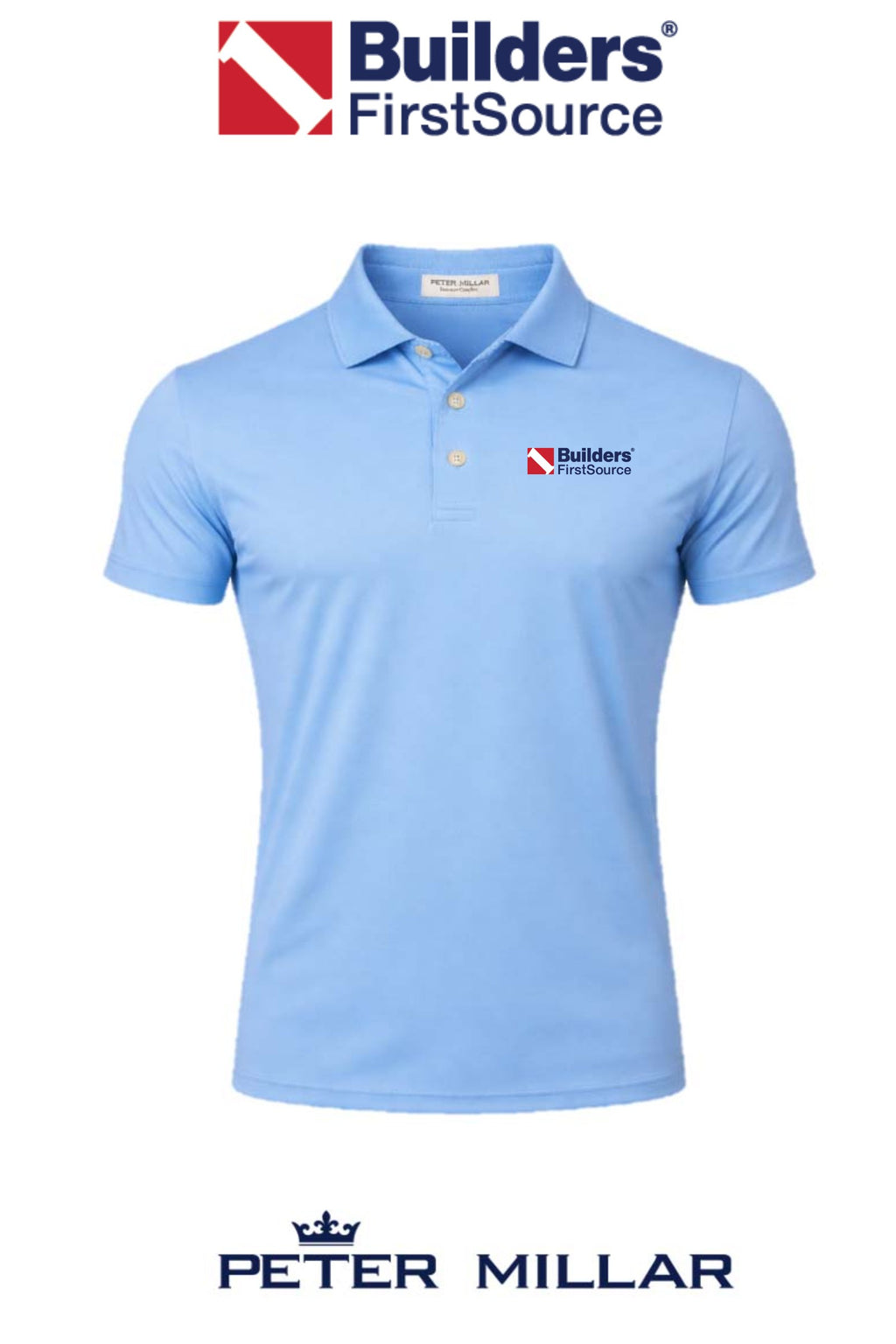 Peter Millar Men's Solid Performance Polo - Self Collar