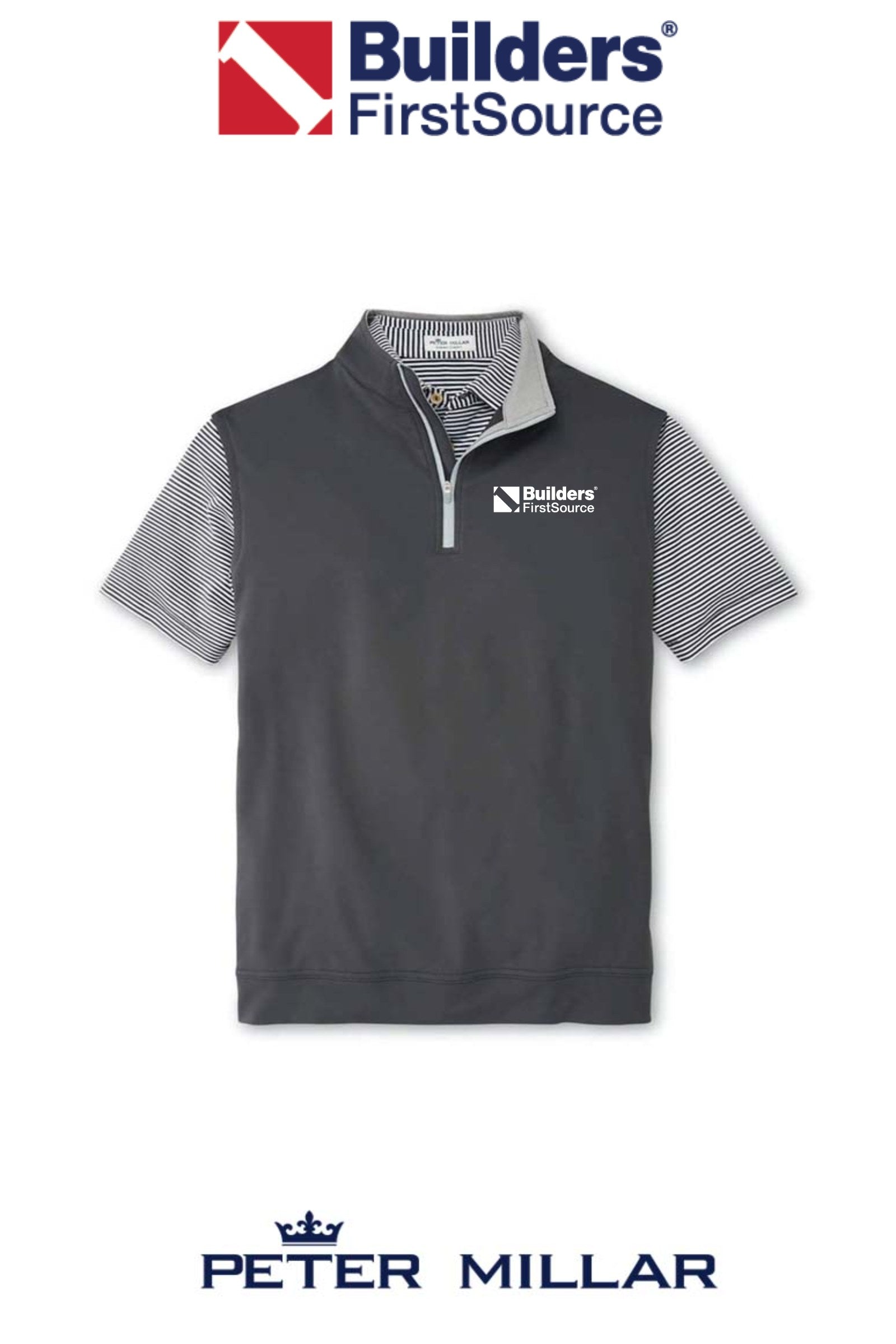 Peter Millar Men's Galway Performance Quarter-Zip Vest
