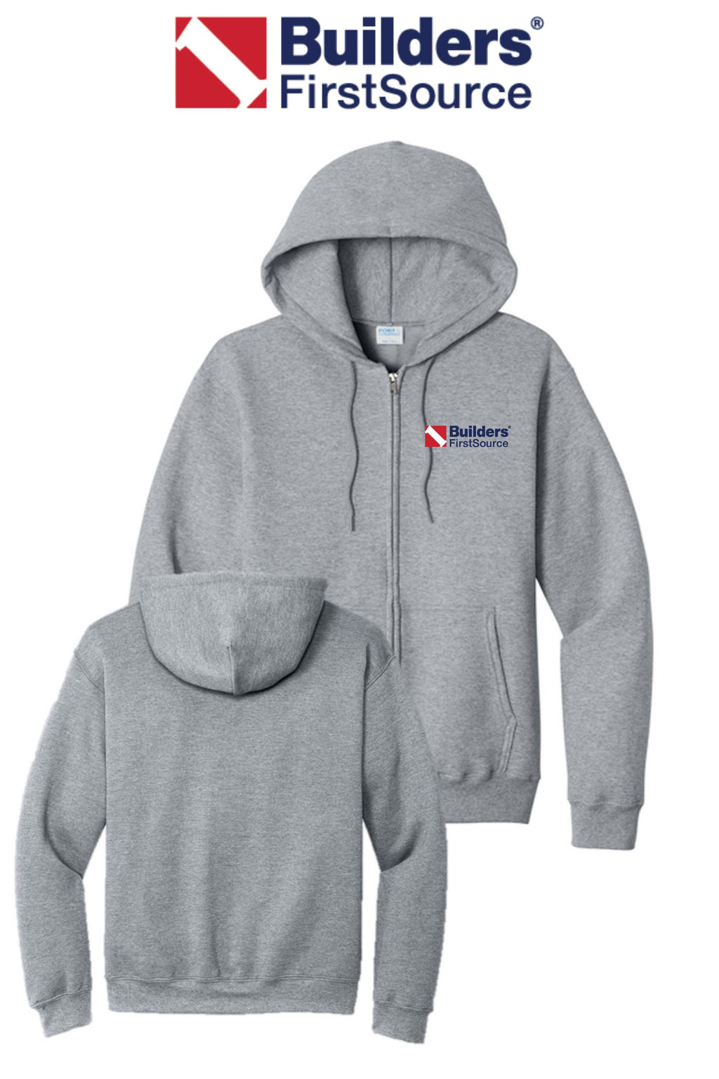 Port & Co™ Core Fleece Full-Zip Hooded Sweatshirt