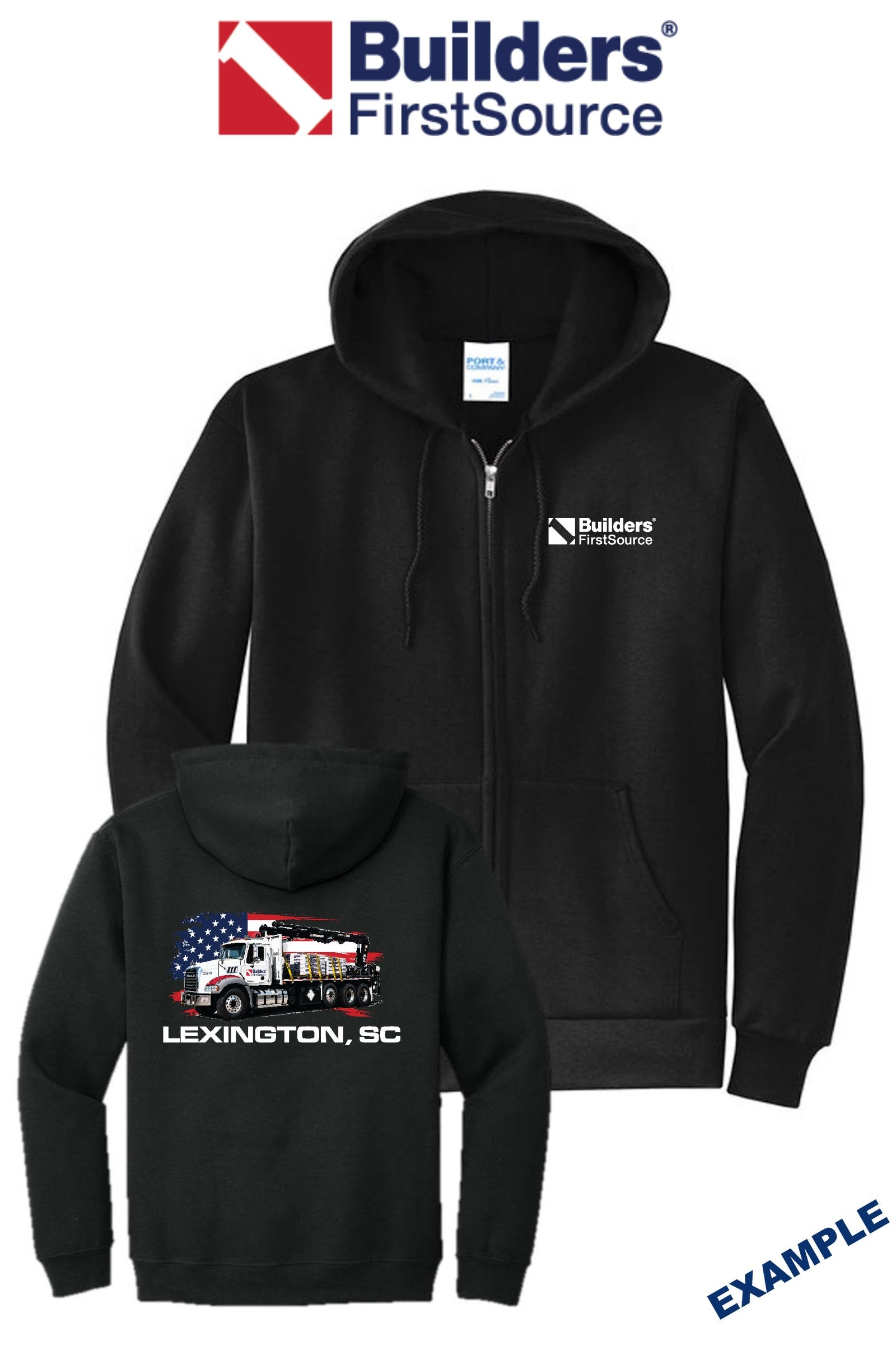 Port & Co™ Core Fleece Full-Zip Hooded Sweatshirt