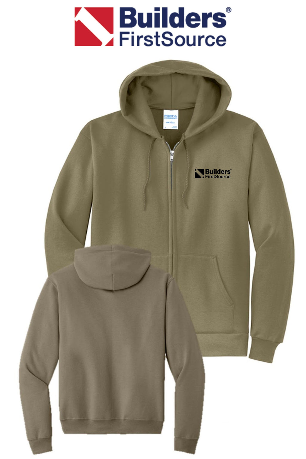 Port & Co™ Core Fleece Full-Zip Hooded Sweatshirt