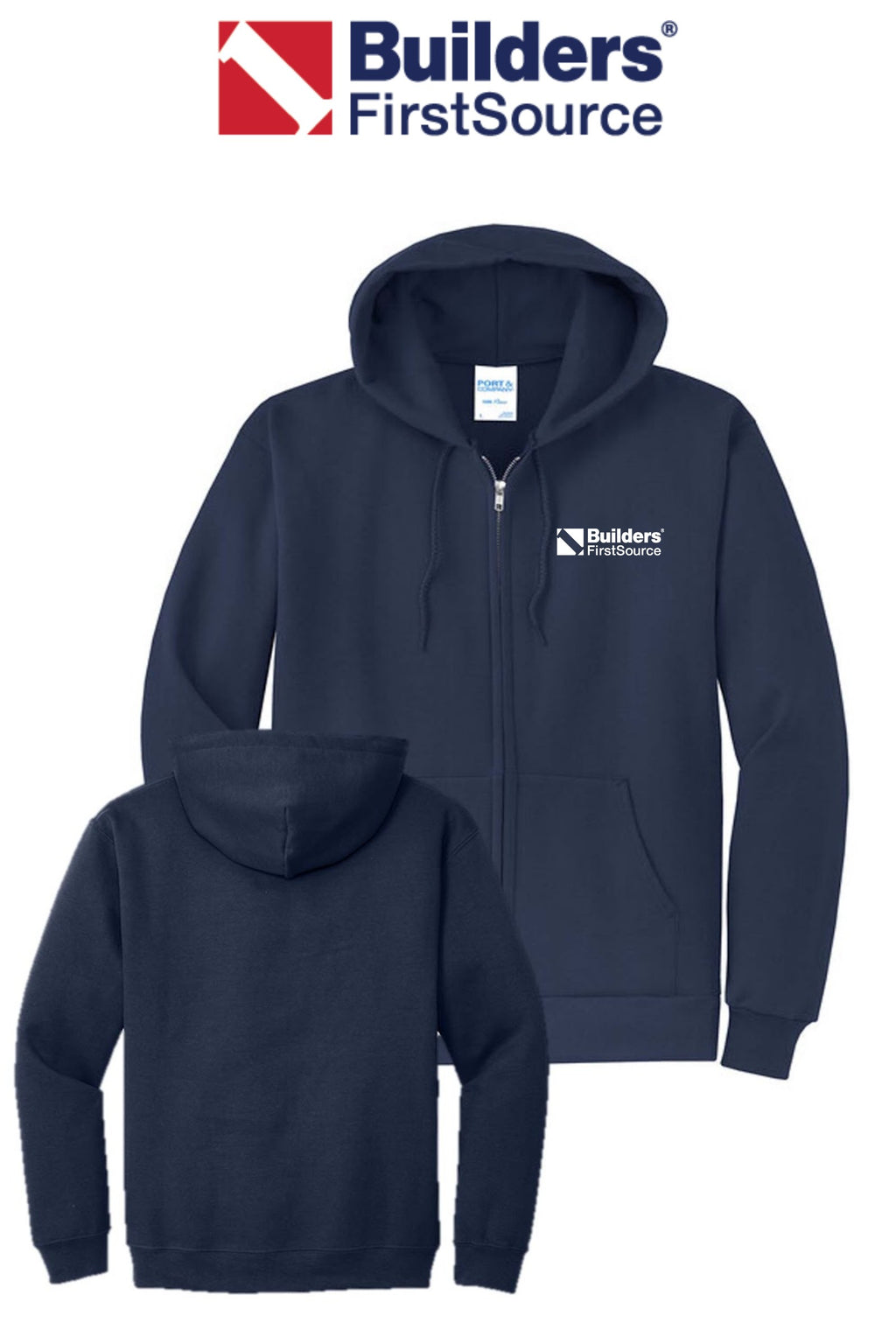 Port & Co™ Core Fleece Full-Zip Hooded Sweatshirt