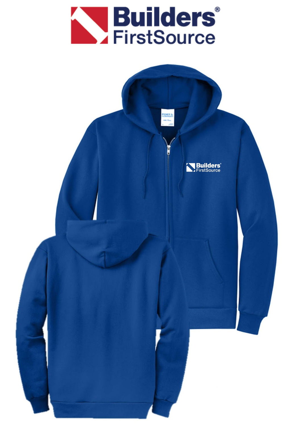 Port & Co™ Core Fleece Full-Zip Hooded Sweatshirt