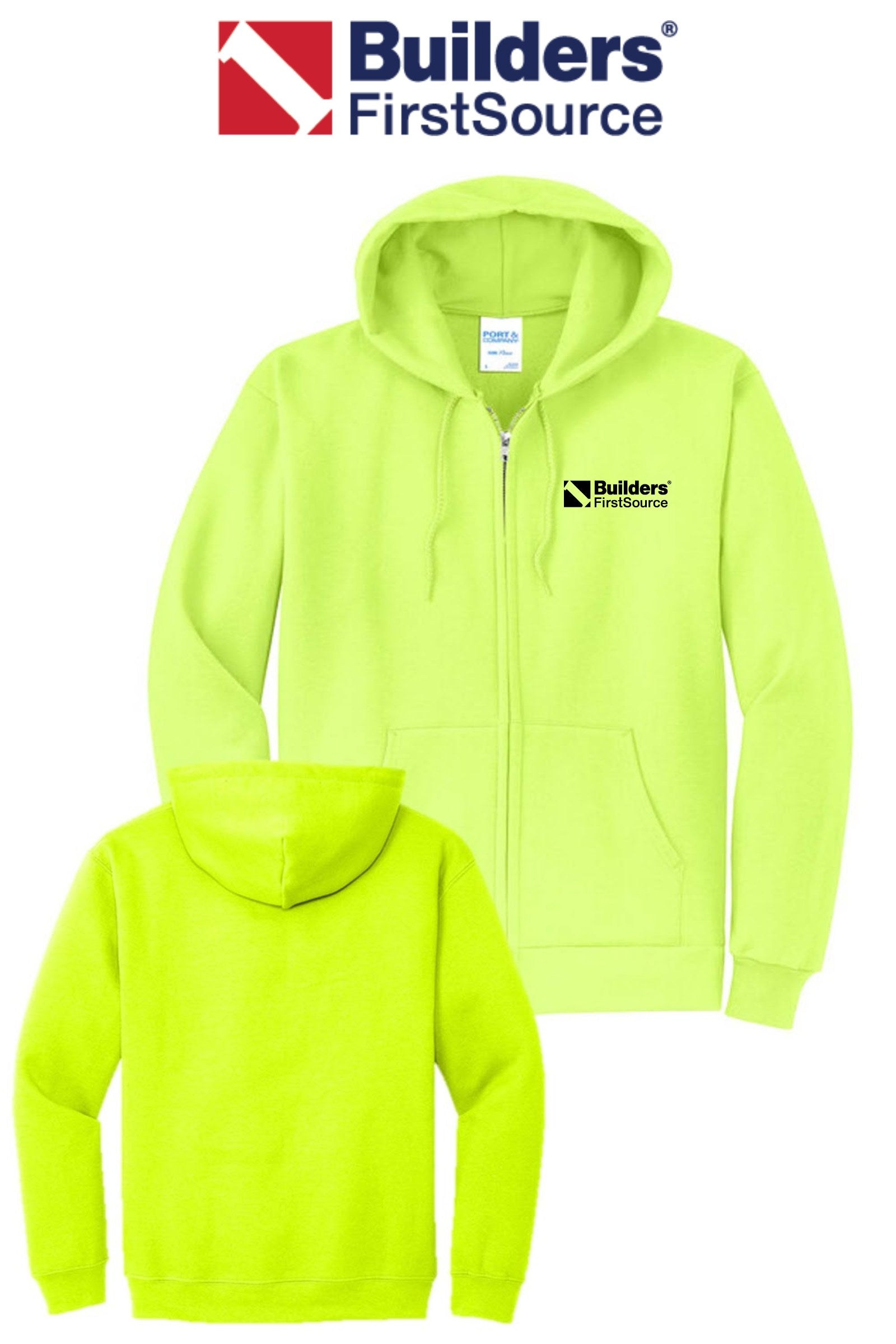 Port & Co™ Core Fleece Full-Zip Hooded Sweatshirt