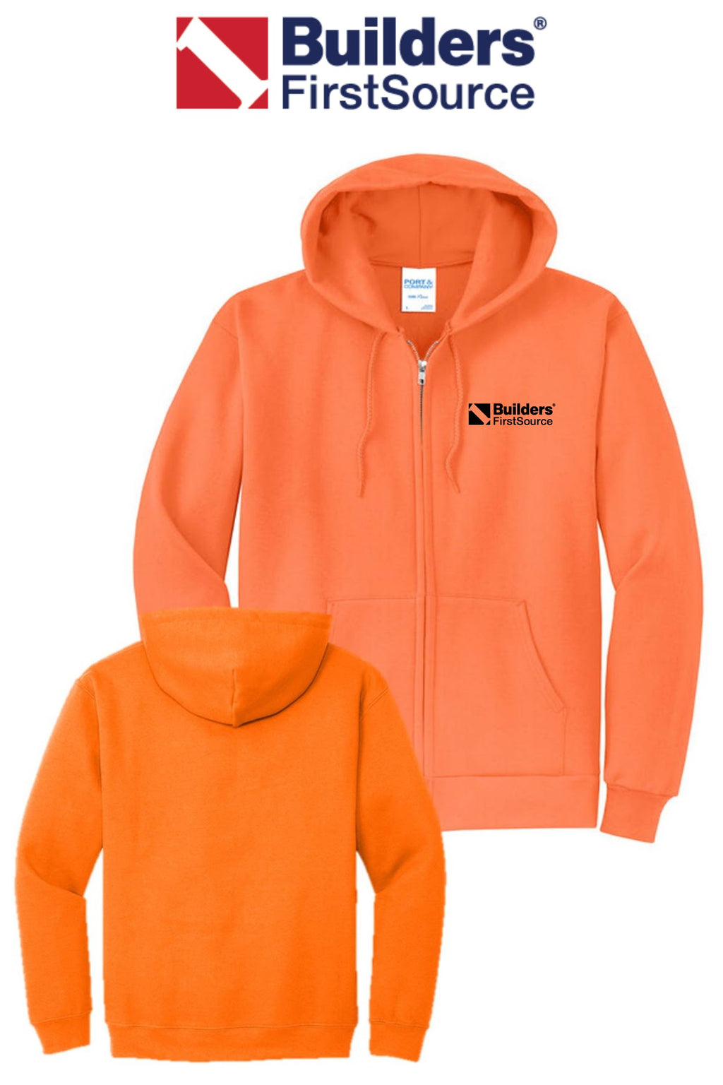 Port & Co™ Core Fleece Full-Zip Hooded Sweatshirt